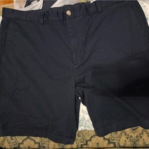 Vineyard Vines Breaker Shorts Mens Navy Blue Flat Front Cotton Stretch 40